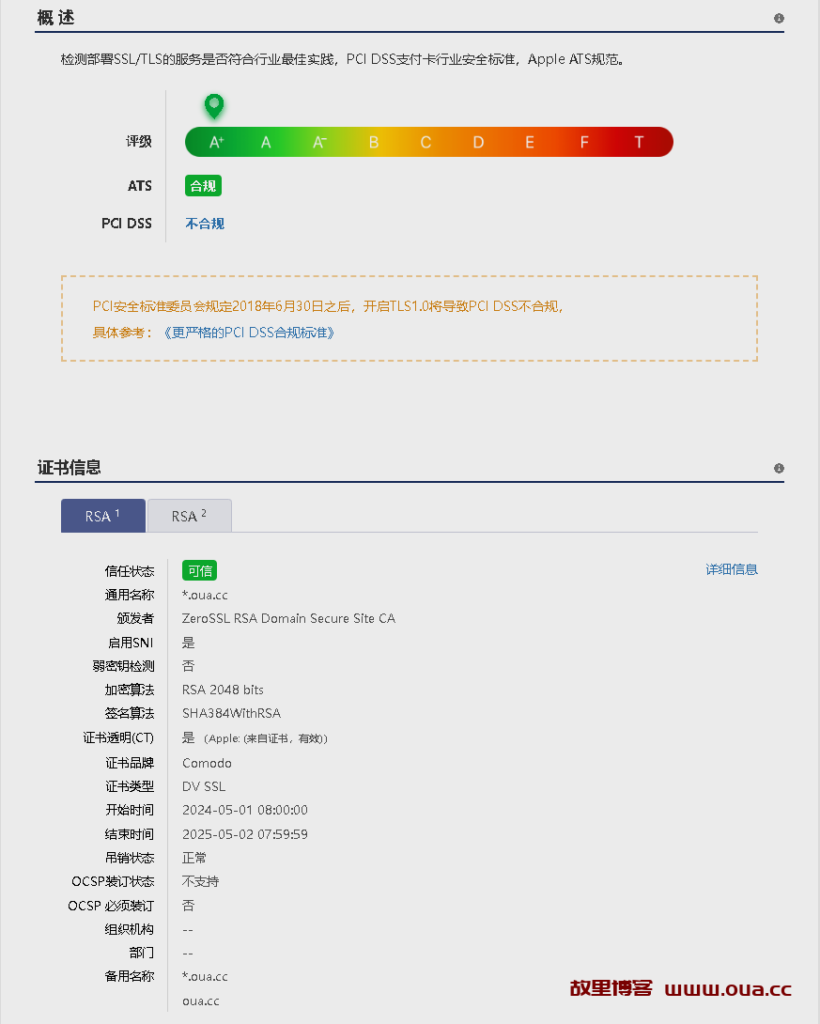 图片[1]-ZeroSSL通配符域名证书介绍与购买泛域名证书88/年-故里博客